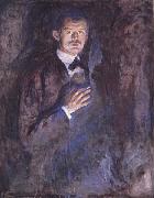Self-Portrait with a Cigarette Edvard Munch